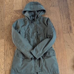 Garage Women's Olive Hooded Puffer Jacket